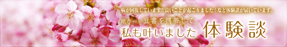 豆書「心願成就」の体験談